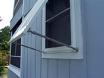 Bahama shutters open for shade