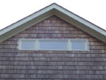 Clear panels on a window