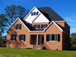 Traditional shutters on a home